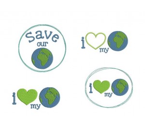 Stickserie - Love My Planet